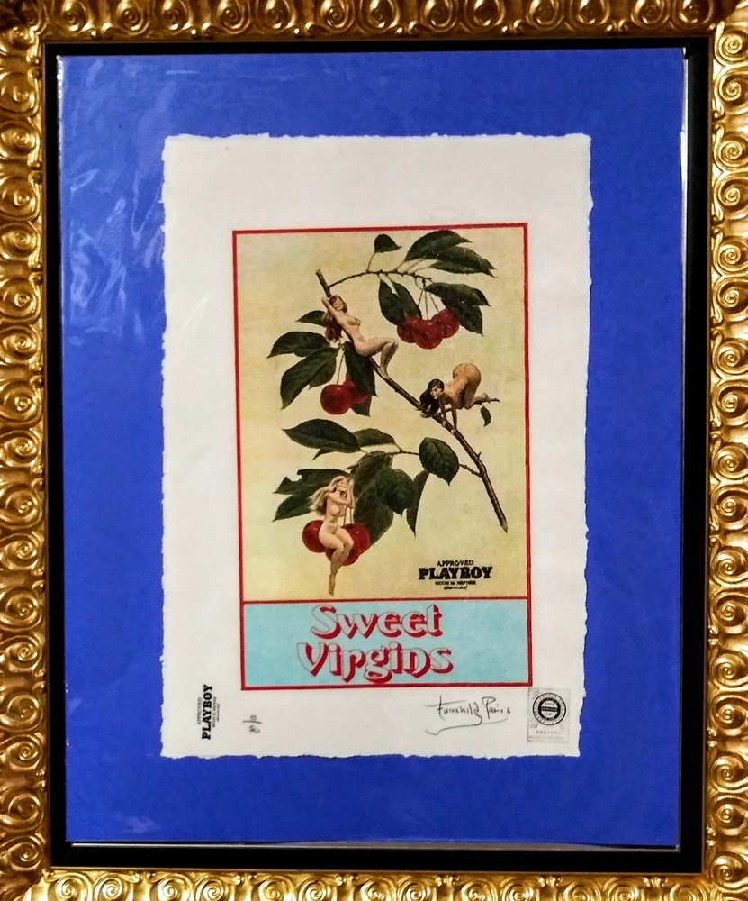 Sweet Virgins PLAYBOY Print Signed Fairchild Paris - Picture 5 of 12